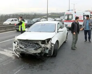 TEM’de makas atan sürücü kazaya neden oldu