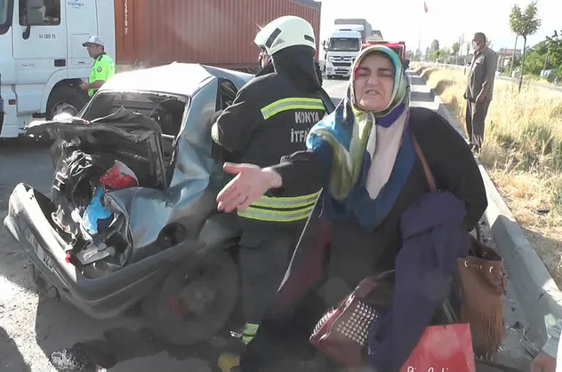 Kaza sonrası şoka girdi! Yer: Konya