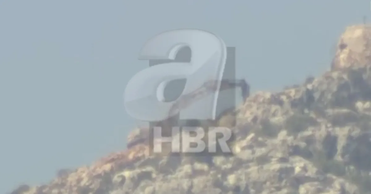Meis adasında iş makineleri mevzi kazıyor
