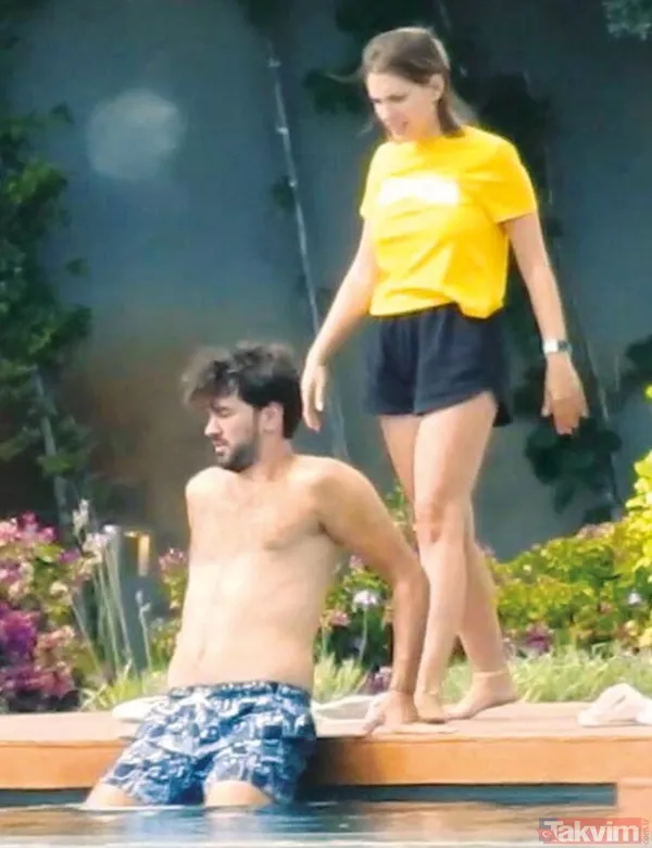 Eda Ece mavi bikinisiyle Bodrum'u salladı! İşte Eda Ece ve sevgilisi Buğrahan Tuncer'in tatili... - 2