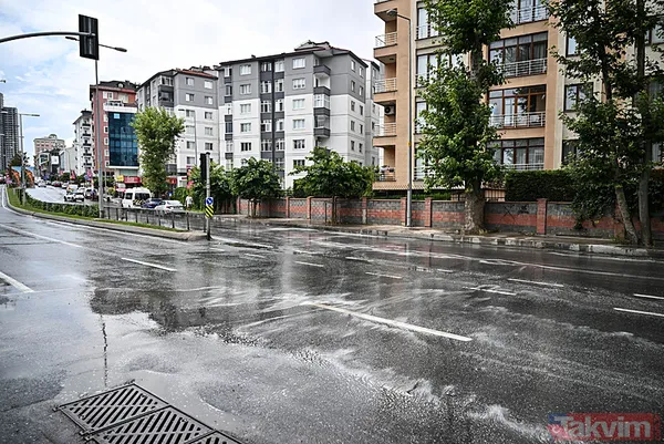 İstanbul'da kısa süreli yağış trafiği vurdu! Araçlar zor ilerledi duraklar doldu... - 7