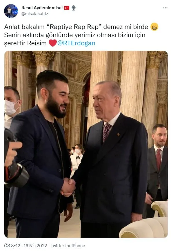 rap-sanatcisi-resul-aydemir-baskan-erdogan-ile-aralarinda-gecen-diyalogu-paylasti-raptiye-rap-rap-1650310435251.jpg Rap sanatçısı Resul Aydemir Başkan Erdoğan ile aralarında geçen diyaloğu paylaştı: Raptiye rap rap-2