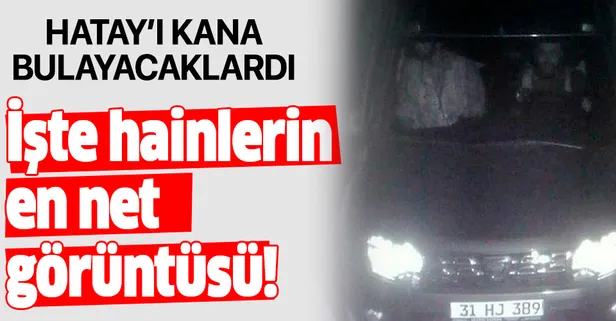 Polis uygulamasına böyle takılmışlar! İşte Hatay'daki PKK'lı teröristler...