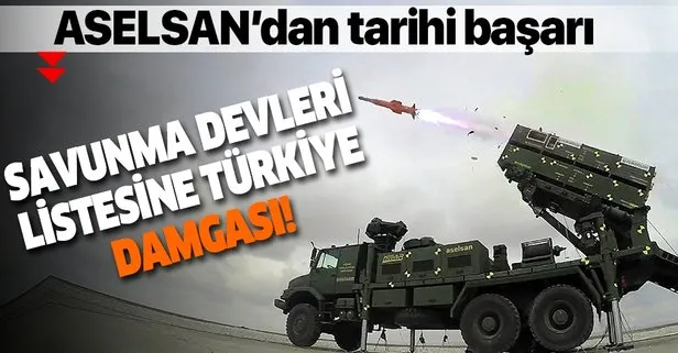 Son dakika: ASELSAN ilk 50’ye girme hedefine ulaştı: Savunmanın devleri listesine 7 Türk şirketi girdi