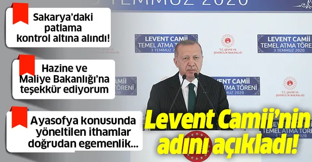 Son dakika: Başkan Erdoğan’dan Levent Camii temel atma töreninde önemli açıklamalar!
