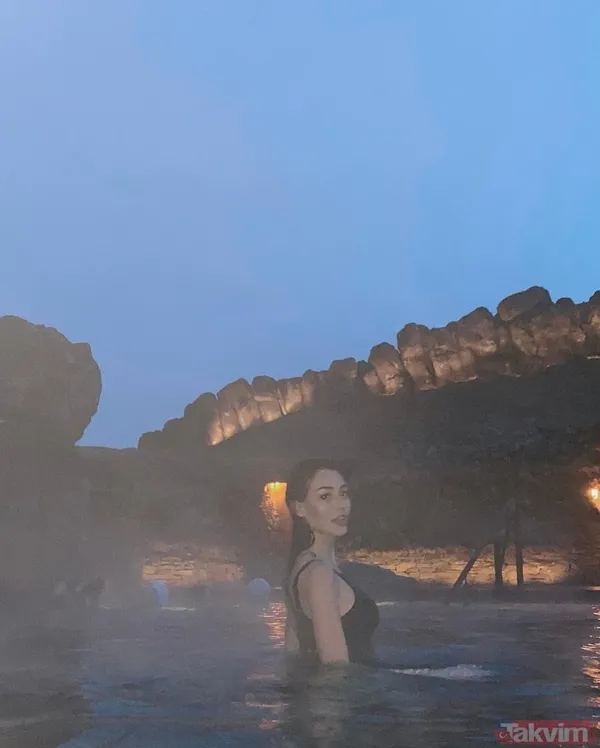 Dilan Çiçek Deniz buz gibi havada kendini sulara bıraktı! Eksi 11 derecede siyah mayosunu giydi bakın nasıl pozlar verdi - 6