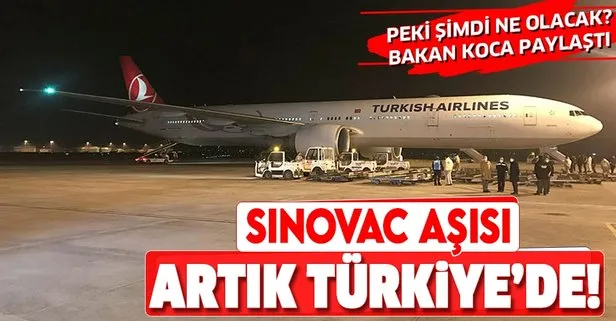 SinoVac aşıları Ankara'ya ulaştı