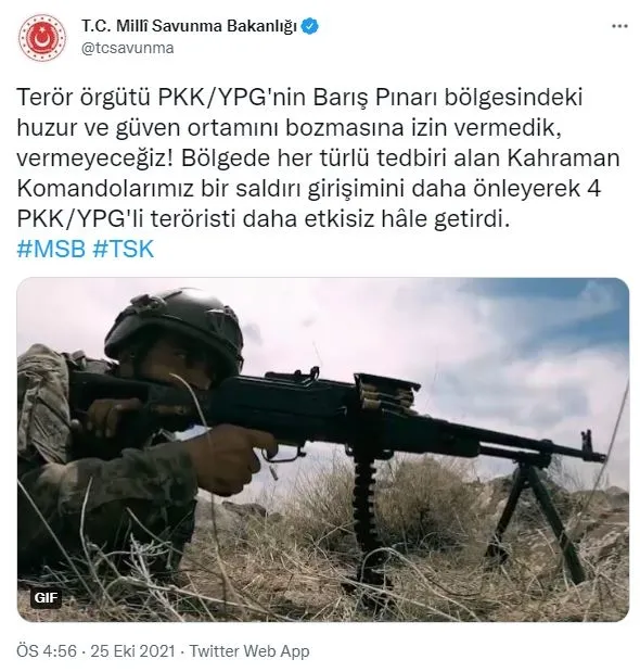 son-dakika-baris-pinari-bolgesinde-saldiri-hazirligindaki-4-pkkli-terorist-komandolarimiz-tarafindan-yok-edildi-1635175414348.jpg Son dakika: Barış Pınarı bölgesinde saldırı hazırlığındaki 4 PKK'lı terörist komandolarımız tarafından yok edildi-1