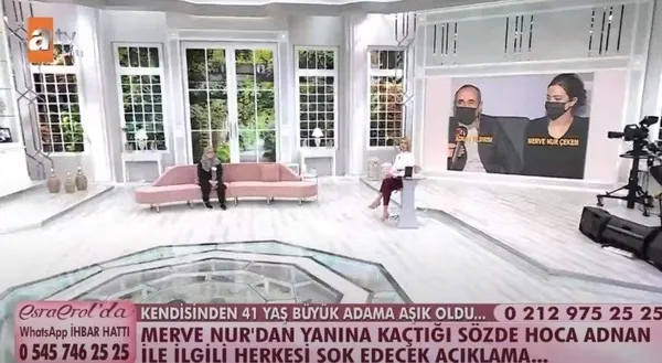Esra Erol'un bugünkü yayınında herkes şoke oldu! Merve Nur Çekem 'Adnan Hoca'nın gerçek yüzünü açıkladı...-1