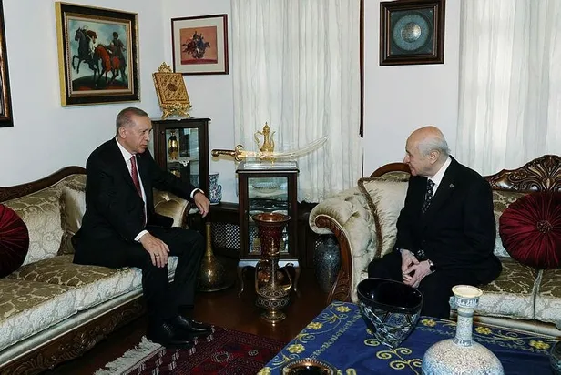 Başkan Erdoğan'dan MHP Genel Başkanı Devlet Bahçeli'ye ziyaret! Masada hangi konular var?-5