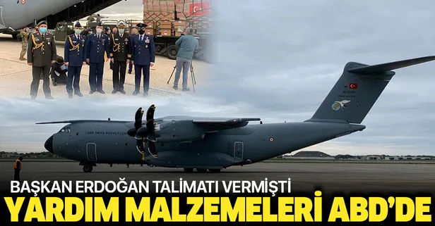 Türkiye'nin yardım malzemeleri ABD'ye ulaştı