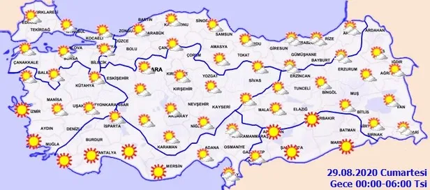 HAVA DURUMU | Meteorolojiden o illere sağanak yağış uyarısı | 28 Ağustos hava durumu-5