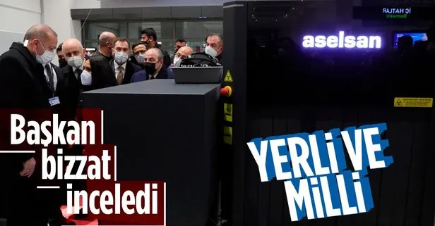 Başkan Erdoğan, ASELSAN üretimi ARIN X-ray cihazını inceledi