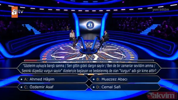 Kim Milyoner Olmak İster'de seyirciye güvendi yarışmadan elendi! Geceye damga vuran o soruyu kimse bilemedi! - 6