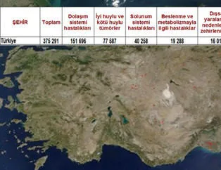 Ölüm oranının en yüksek olduğu iller
