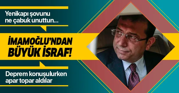 ‘Belediyede araç fazlası var’ deyip Yenikapı'da şov yapan Ekrem İmamoğlu'ndan büyük israf