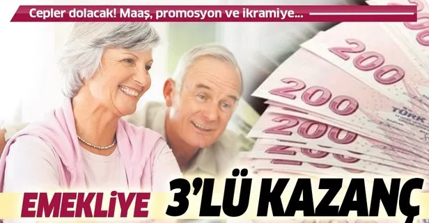 Emekliye 3’lü kazanç! Promosyon ve ikramiye ödemeleri ne kadar olacak? Banka seçerken dikkat!