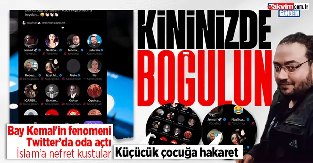 Bay Kemal'in fenomeni Jahrein'in sohbet odasında nefret kustular! Twitter'da İslam'a hakaret: Küçücük çocuğa bile sövdüler
