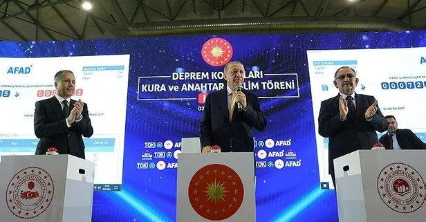 Başkan Erdoğan’dan Hatay’daki deprem konutlarının kura ve teslim töreninde önemli açıklamalar