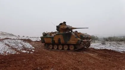 Türk ordusunun El Bab’daki ilerleyişi görüntülendi