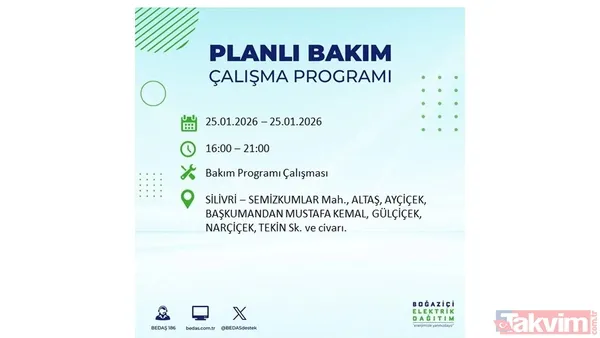 İstanbul'da yarın elektrik yok! 25 Ocak 2026 BEDAŞ elektrik kesintisi sorgulama - 4
