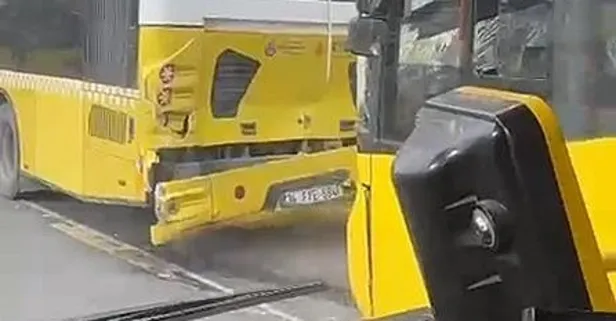 Unkapa'nında 3 İETT otobüsü kazaya yaptı