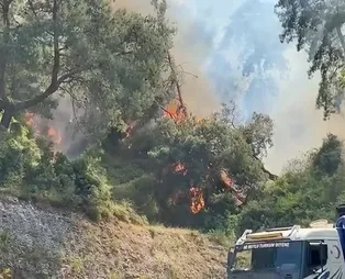 Antalya Aksu'da orman yangını! Ekipler müdahale ediyor