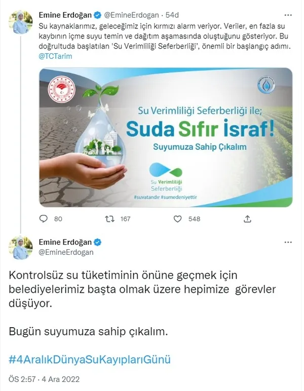 emine-erdogandan-suyumuza-sahip-cikalim-cagrisi-1670158350406.jpg Emine Erdoğan'dan 'kırmızı alarm' vurgulu su çağrısı: Sahip çıkalım-2