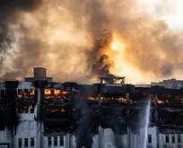 Başakşehir İkitelli Organize Sanayi’de yangın: Tehlikeli anlar kamerada