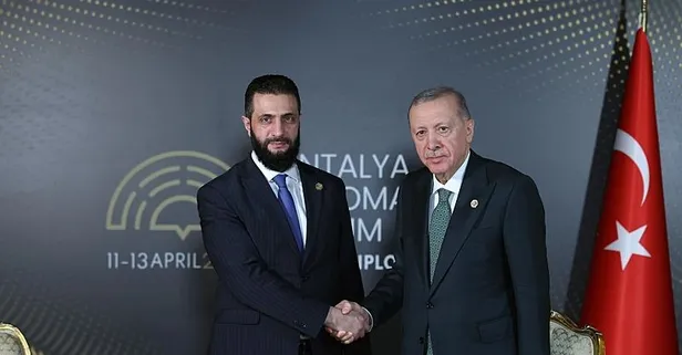 Suriye Cumhurbaşkanı Şara’dan Başkan Erdoğan’a özel teşekkür! Antalya Diplomasi Forumu’na övgü