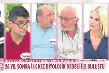 Esra Erol’da 23 yıl sonra kavuşma: Evlatlık Osmancan’ın ailesi bulundu