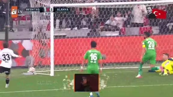 GOL | Beşiktaş 1-0 Corendon Alanyaspor 17'