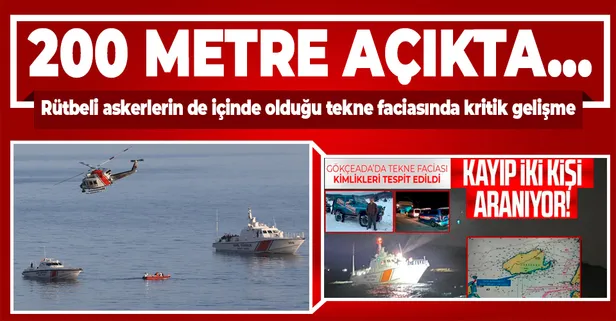 Çanakkale Gökçeada açıklarında alabora olan teknenin yeri tespit edildi!