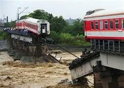 Tren geçerken köpü çöktü-VİDEO