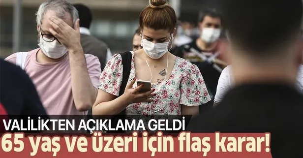 Son dakika: Bursa’da 65 yaş ve üzeri vatandaşlara sokağa çıkma kısıtlaması