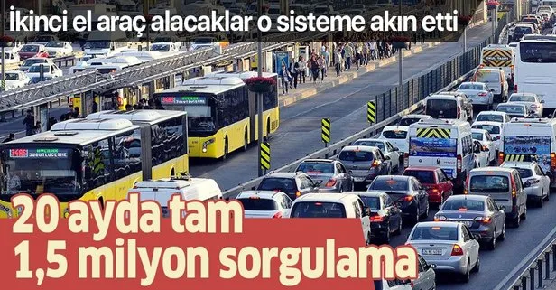 İkinci el otomobil alacak kişiler 1,5 milyon sorgulama yaptı