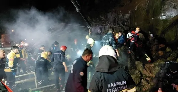 Samsun'da heyelan: Baba ve 2 çocuktan acı haber! İş yeri sahibi tutuklandı | Son yolculuklarına uğurlandılar