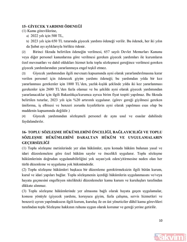 Sendikalar memur ve memur emeklisi için ne talep etti? Memur toplu sözleşme zammı yüzde kaç? İşte detaylar... - 14