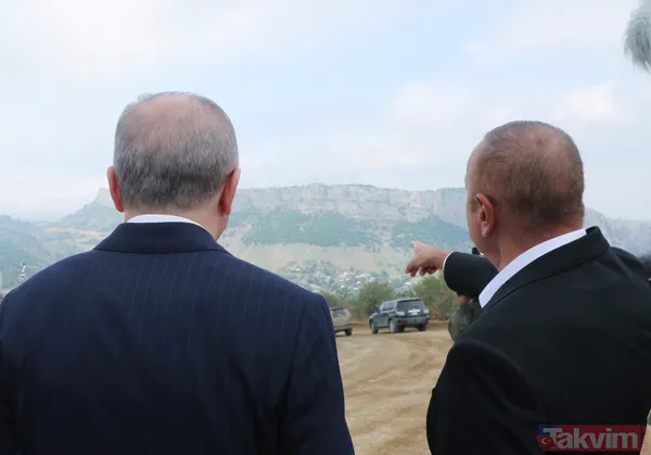 Başkan Erdoğan Şuşa’da resmi törenle karşılandı! Aliyev ile "zafer" turu - 7