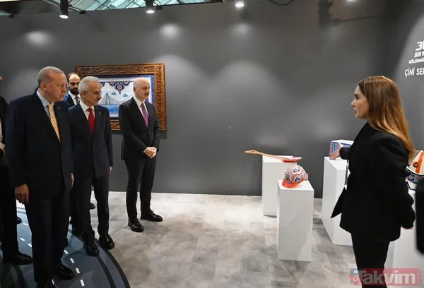 Başkan Erdoğan Karayolları Gayret ve Liderlik Sergisi'ni gezdi - 5