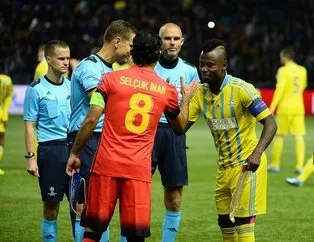 Astana-Galatasaray maçından kareler