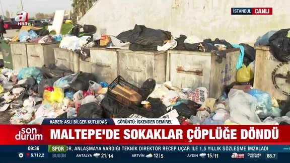 Maltepe’de belediye çalışanları iş bıraktı: Çöp yığınları sokakları kapladı