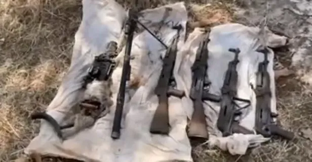 Milli Savunma Bakanlığı Irak’ın kuzeyinde PKK’ya ait silahlar ele geçirildiğini duyurdu