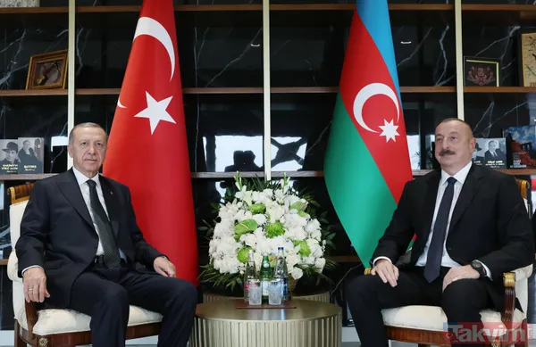 Azerbaycan Cumhurbaşkanı Aliyev'den Başkan Erdoğan'a samimi karşılama: Uçaktan iner inmez sarıldılar... Halter şov - 27
