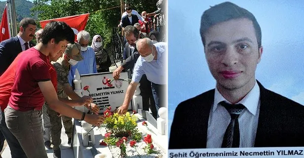 Tunceli’de terör örgütü PKK’nın, 3 yıl önce oruçluyken şehit ettiği öğretmen Necmettin Yılmaz mezarı başında anıldı