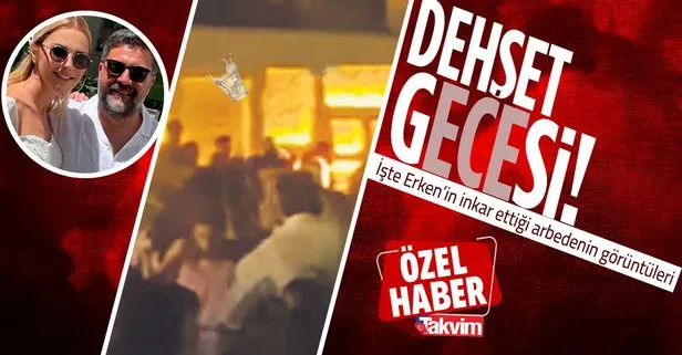 İşte Ece Erken ve eşi Şafak Mahmutyazıcıoğlu’nun Yalıkavak’taki olaylı gecesinin görüntüleri!