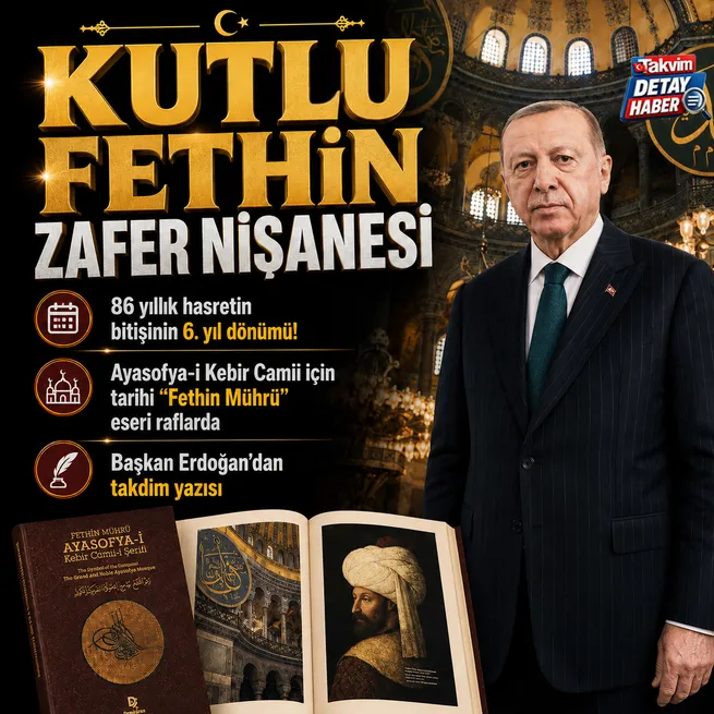 Ayasofya’nın açılışının 6. yıl dönümü: Tarihi Fethin Mührü eseri raflarda! Başkan Erdoğandan takdim yazısı