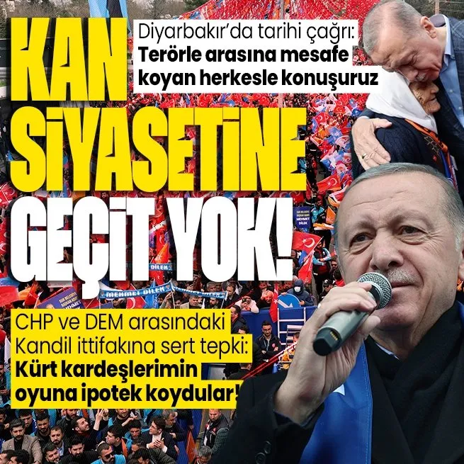 Başkan Erdoğandan AK Parti Diyarbakır mitinginde önemli açıklamalar