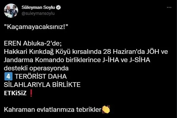 PKK'ya bir darbe daha: Hakkari'de 4 terörist etkisiz hale getirildi!-1