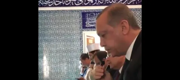 Erdoğan camii açılışında Kur’an okudu